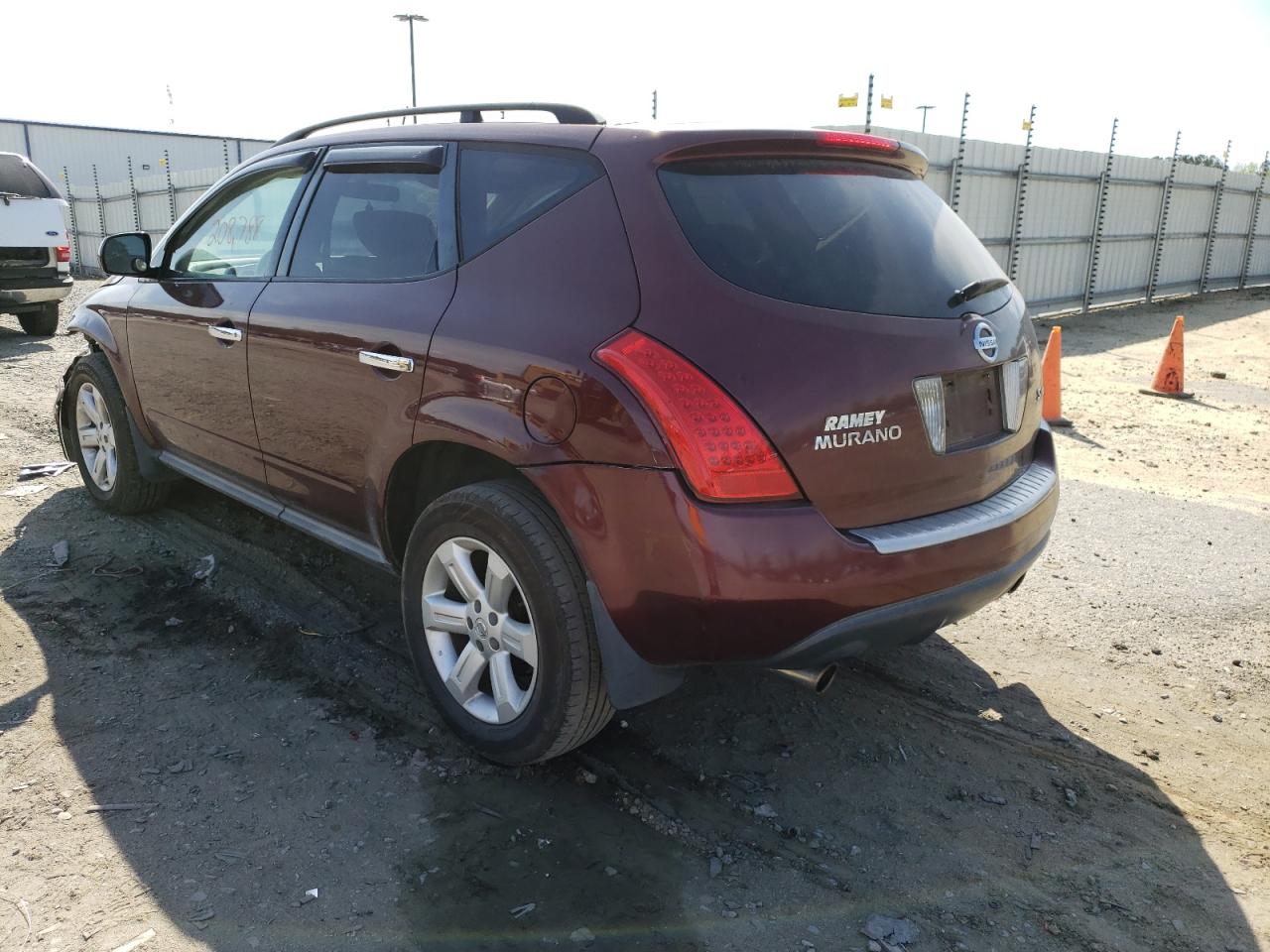 Photo 3 from auction – 2007 NISSAN MURANO SL with VIN JN8AZ08W77W614865