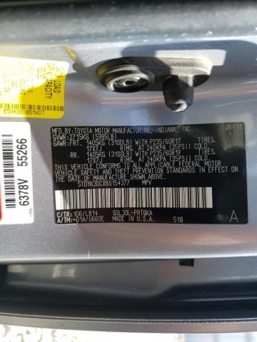 Photo 10 from auction – 2011 TOYOTA SIENNA XLE with VIN 5TDYK3DCXBS154377
