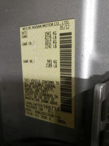 Photo 10 from auction – 2012 NISSAN ALTIMA BAS with VIN 1N4AL2AP1CN566751