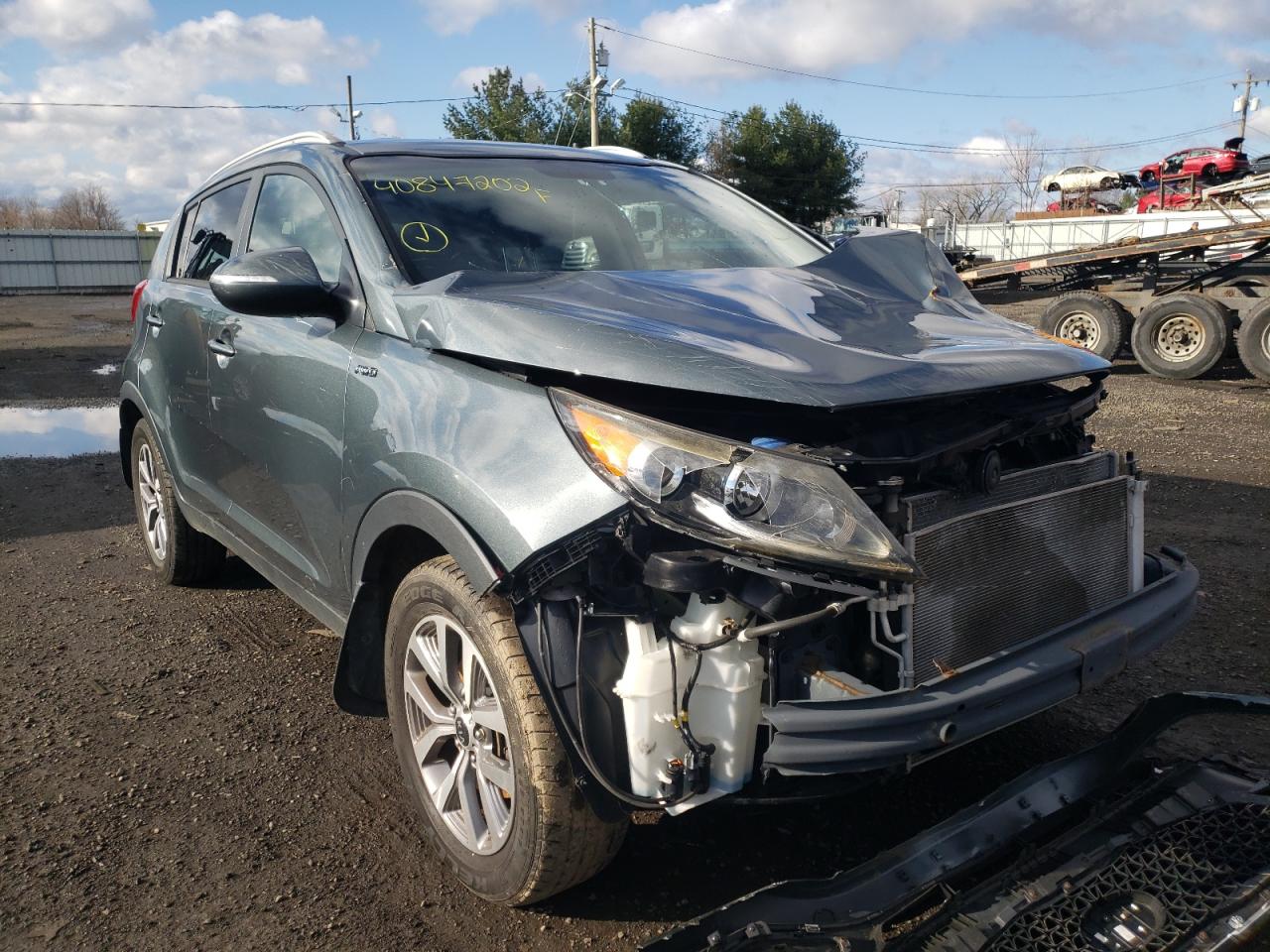 KIA SPORTAGE L 2014 with VIN KNDPBCAC0E7577628 - Photo from auction