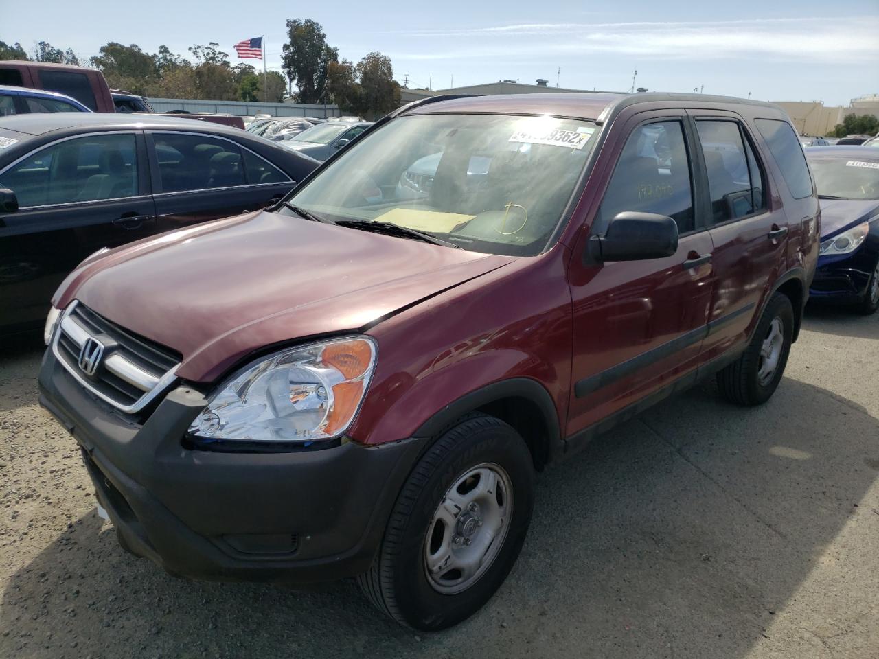 Photo 2 from auction – 2004 HONDA CR-V LX with VIN JHLRD68484C002219