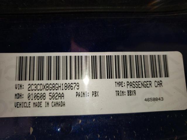 Photo 10 from auction – 2016 DODGE CHARGER SE with VIN 2C3CDXBG8GH180679
