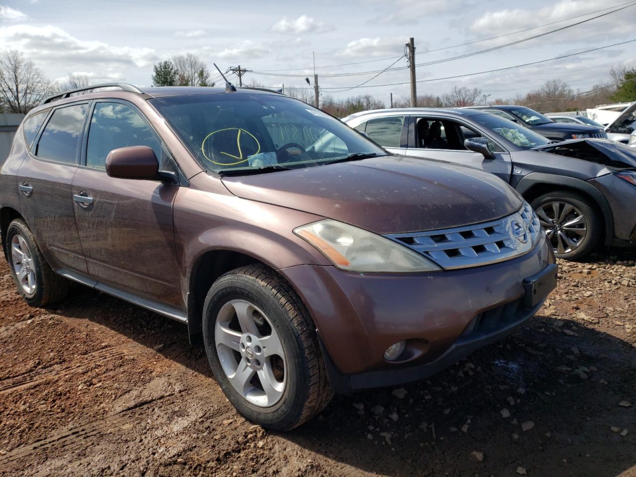 NISSAN MURANO 2003 with VIN JN8AZ08T93W100435 - Photo from auction