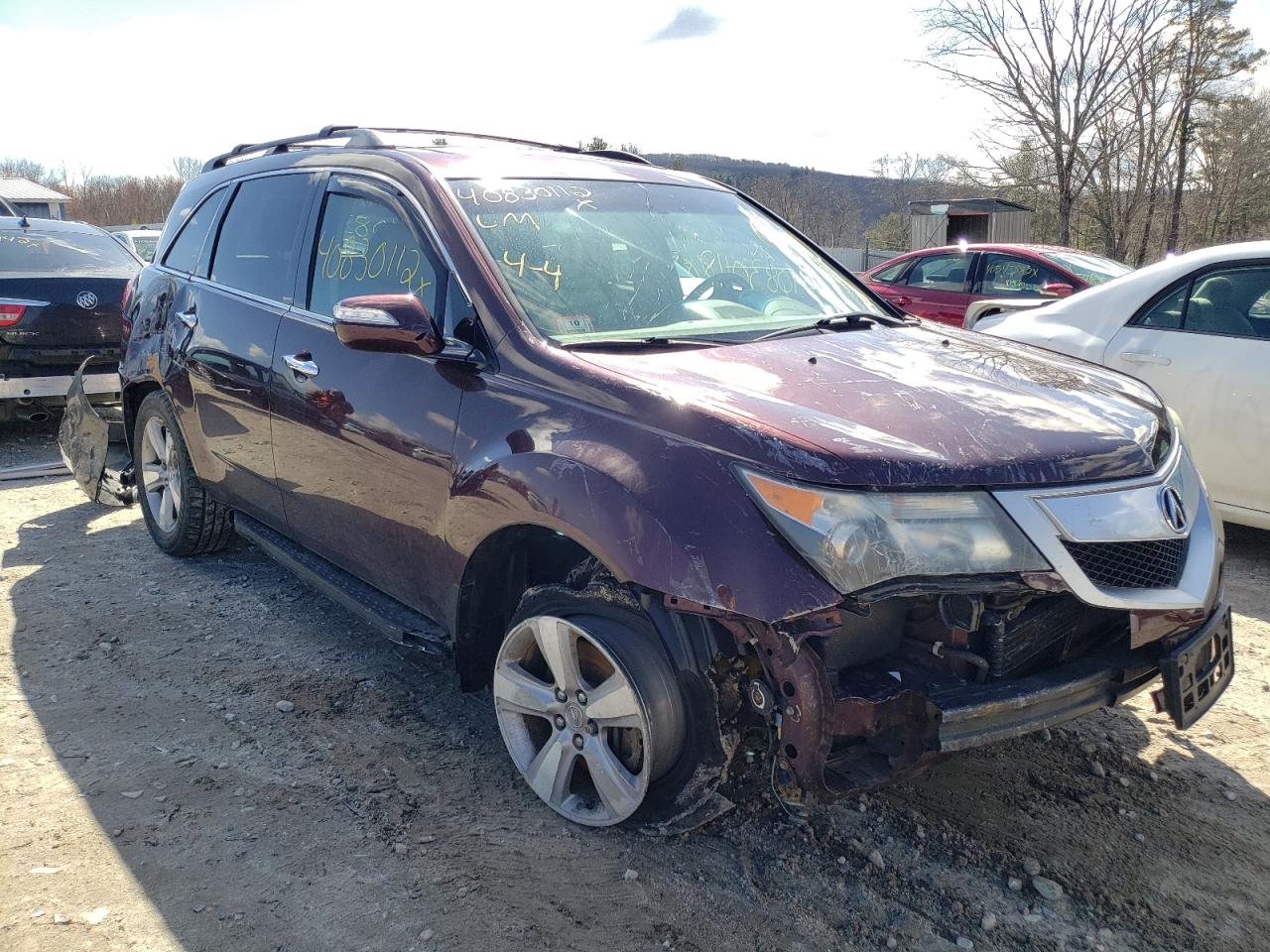 ACURA MDX TECHNO 2011 with VIN 2HNYD2H65BH536379 - Photo from auction
