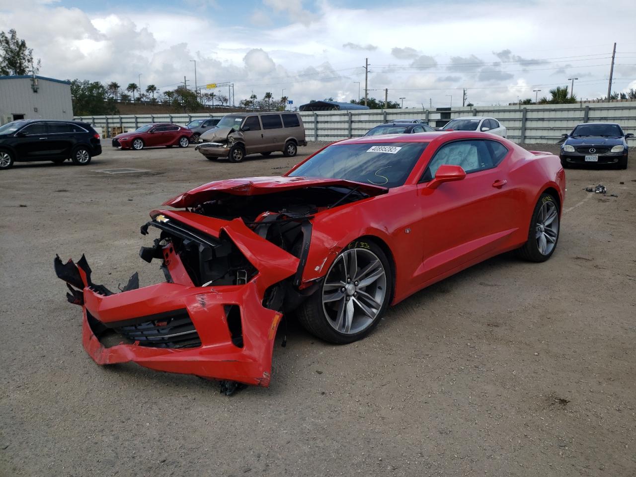 Photo 2 from auction – 2016 CHEVROLET CAMARO LT with VIN 1G1FB1RX2G0191563