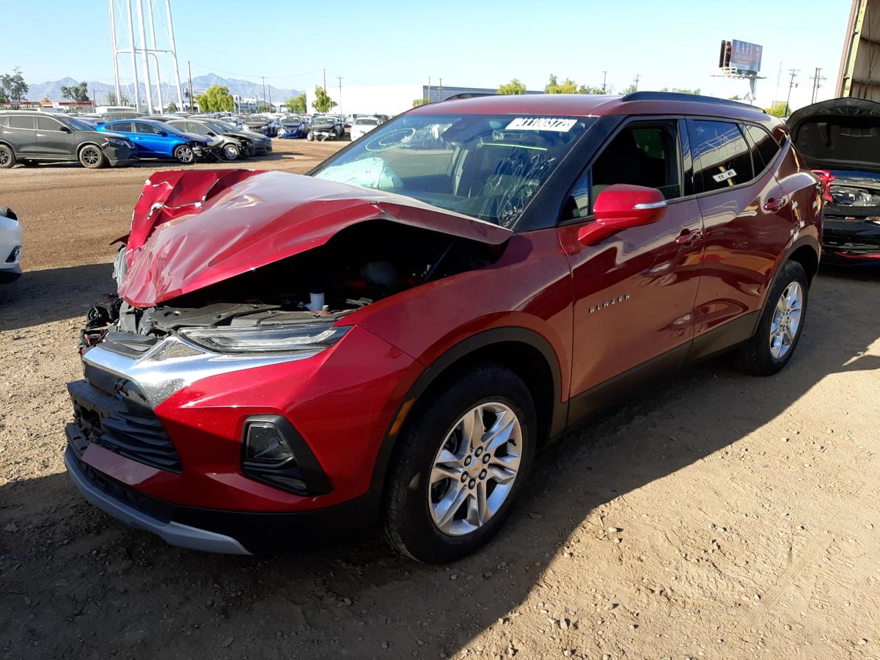 Photo 2 from auction – 2021 CHEVROLET BLAZER 2LT with VIN 3GNKBHRS5MS569194