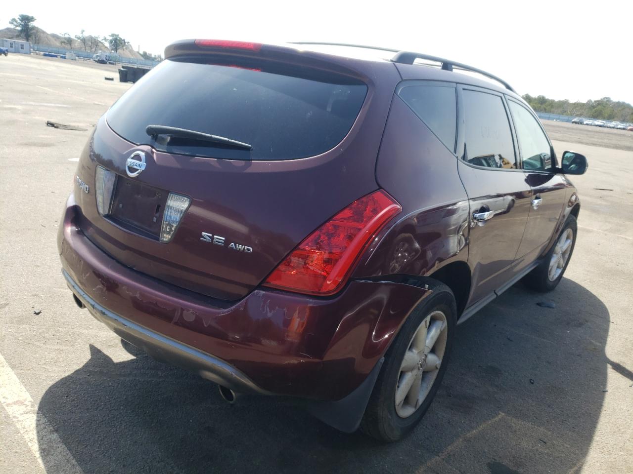 Photo 4 from auction – 2005 NISSAN MURANO with VIN JN8AZ08W15W402296