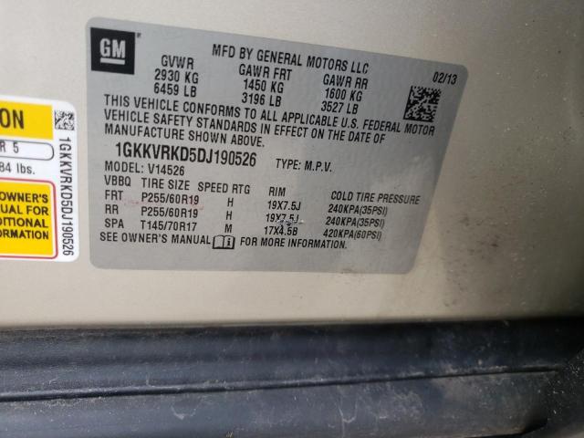 Photo 10 from auction – 2013 GMC ACADIA SLT with VIN 1GKKVRKD5DJ190526