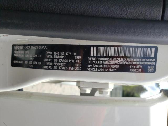 Photo 10 from auction – 2018 JEEP RENEGADE L with VIN ZACCJABB9JPJ32679