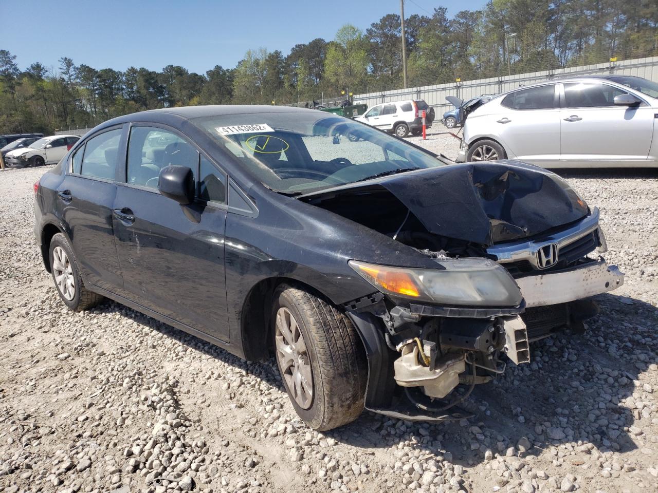 Photo 1 from auction – 2012 HONDA CIVIC LX with VIN 19XFB2F58CE102063