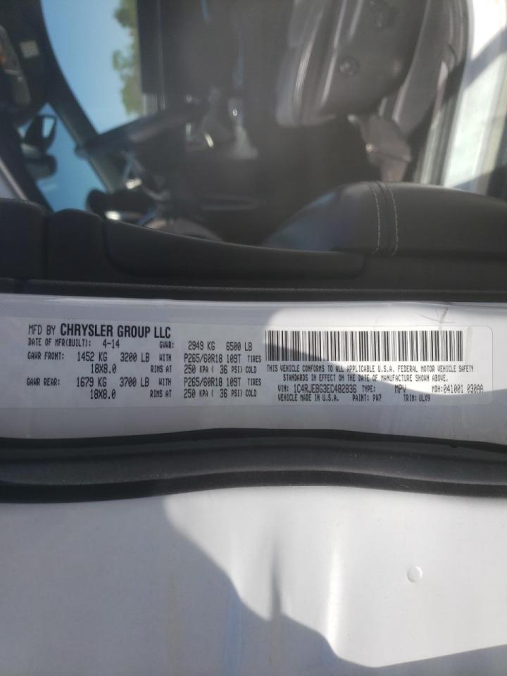 Photo 10 from auction – 2014 JEEP GRAND CHER with VIN 1C4RJEBG3EC482836