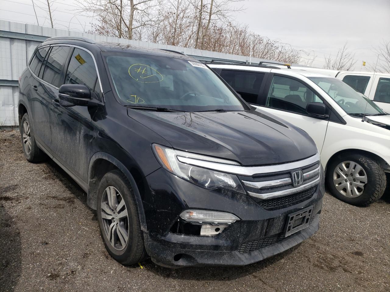 HONDA PILOT EX 2018 with VIN 5FNYF6H3XJB500642 - Photo from auction