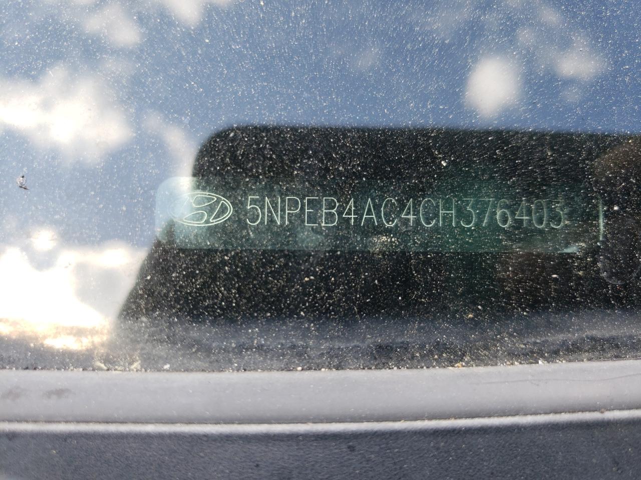 Photo 10 from auction – 2012 HYUNDAI SONATA GLS with VIN 5NPEB4AC4CH376403