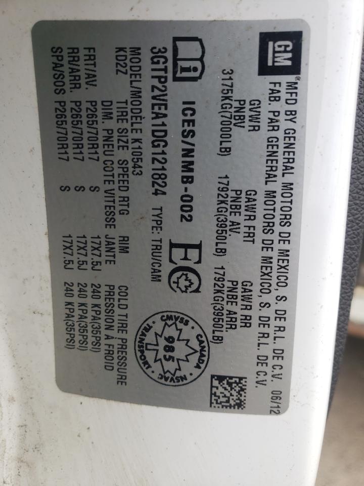 Photo 10 from auction – 2013 GMC SIERRA K15 with VIN 3GTP2VEA1DG121824