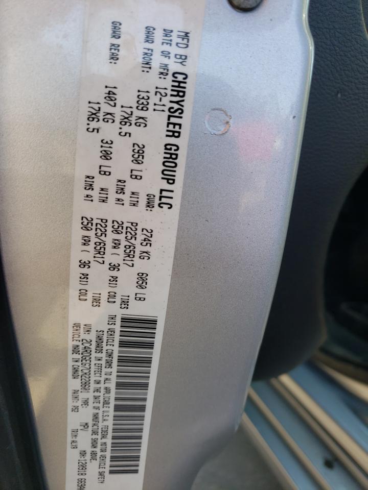 Photo 10 from auction – 2012 DODGE GRAND CARA with VIN 2C4RDGEG7CR228601