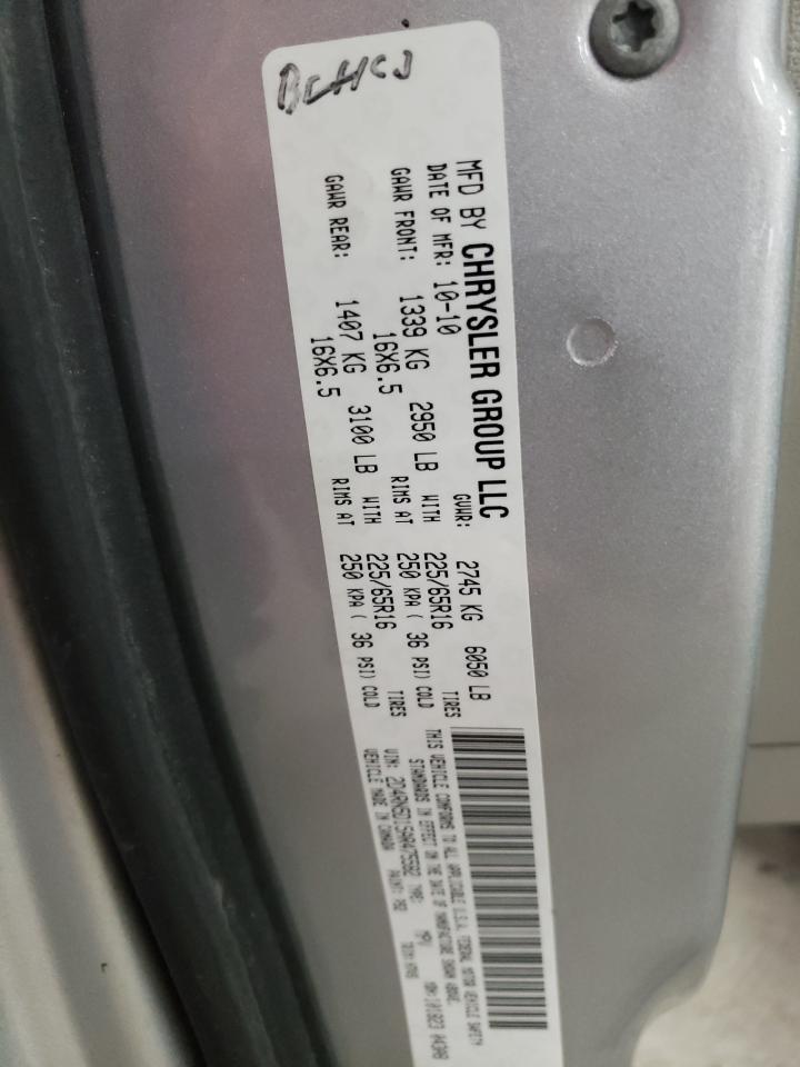 Photo 10 from auction – 2010 DODGE GRAND CARA with VIN 2D4RN5D15AR475582