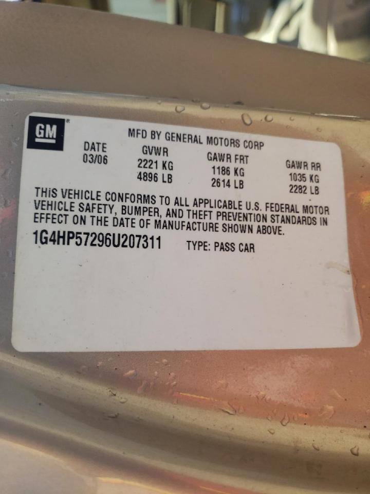 Photo 10 from auction – 2006 BUICK LUCERNE CX with VIN 1G4HP57296U207311