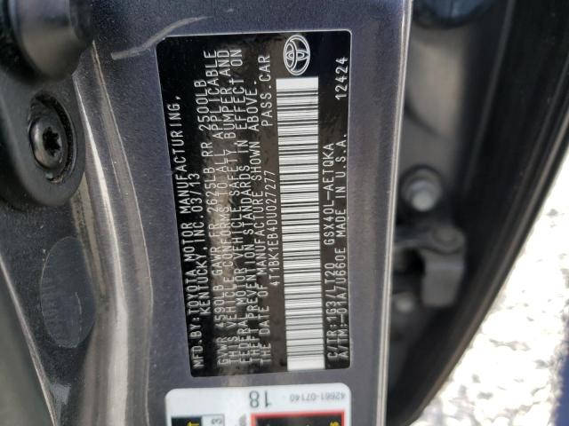 Photo 10 from auction – 2013 TOYOTA AVALON BAS with VIN 4T1BK1EB4DU027277