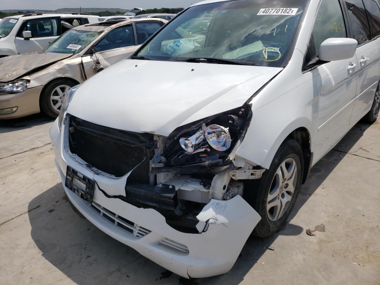Photo 9 from auction – 2007 HONDA ODYSSEY EX with VIN 5FNRL384X7B412848