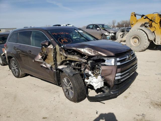 TOYOTA HIGHLANDER 2018 with VIN 5TDJZRFH6JS489563 - Photo from auction