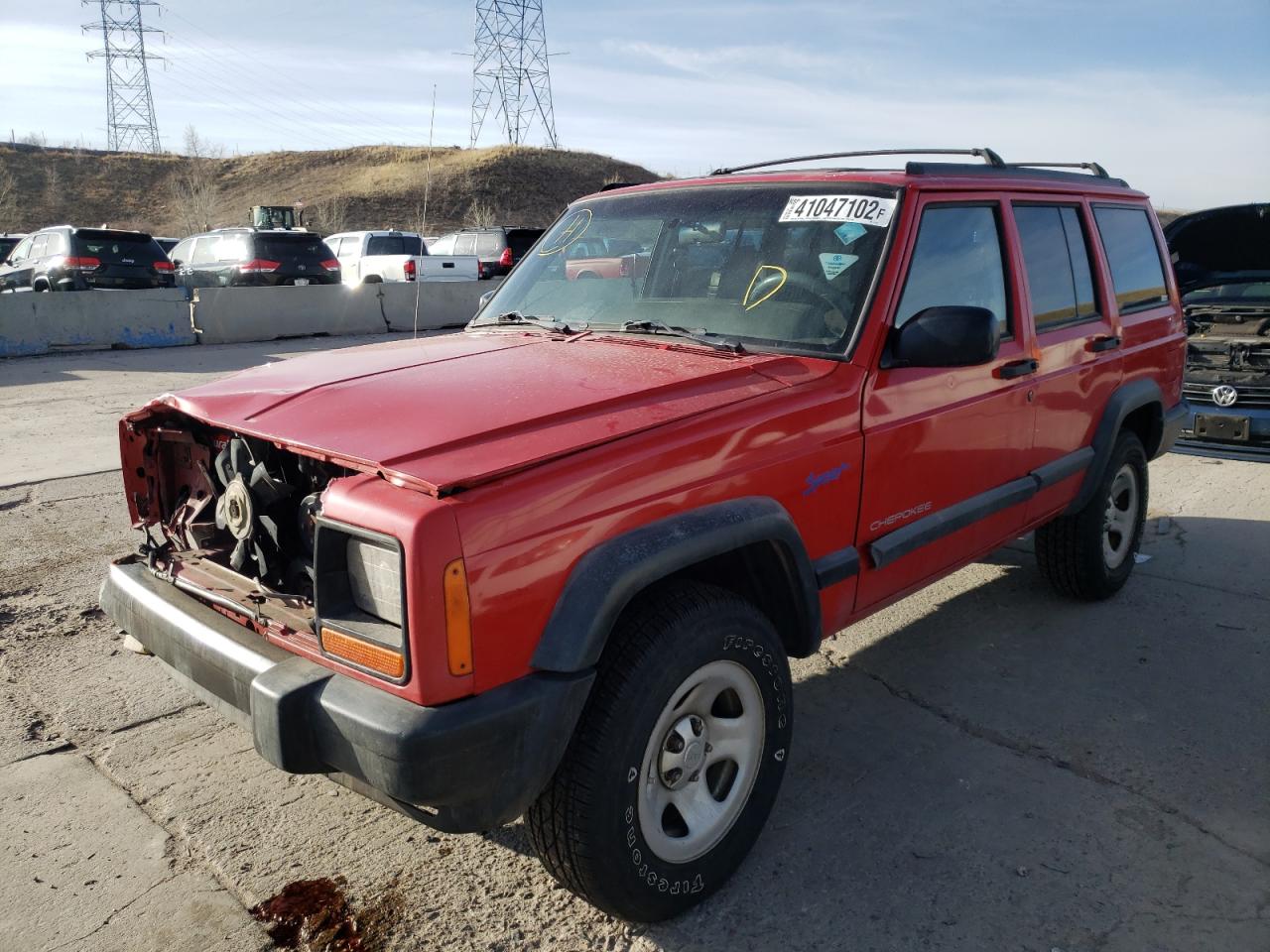 Photo 2 from auction – 1998 JEEP CHEROKEE S with VIN 1J4FJ68S8WL177641