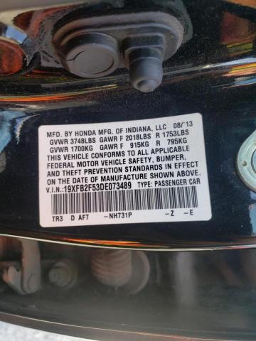 Photo 10 from auction – 2013 HONDA CIVIC LX with VIN 19XFB2F53DE073489