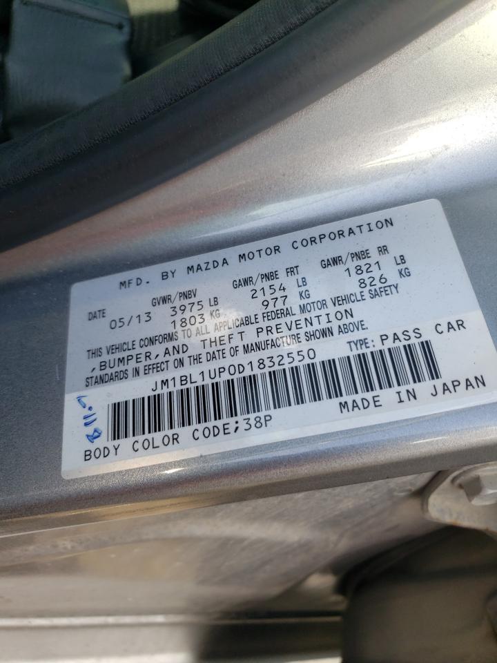 Photo 10 from auction – 2013 MAZDA 3 I with VIN JM1BL1UP0D1832550
