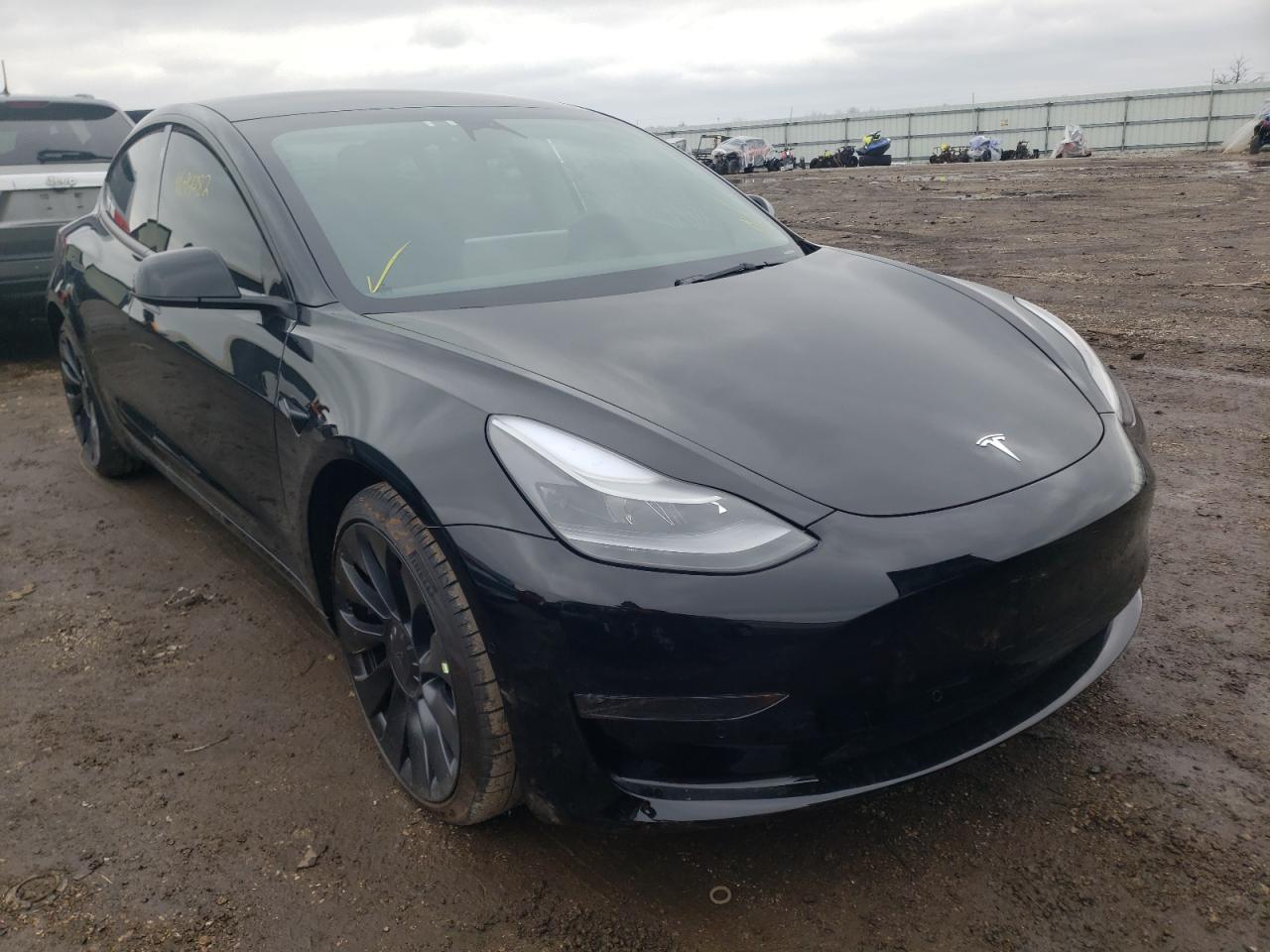 TESLA MODEL 3 2022 with VIN 5YJ3E1EC1NF181450 - Photo from auction