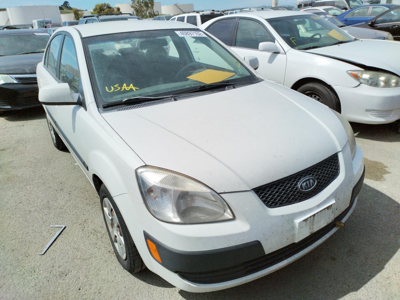 KIA RIO BASE 2007 with VIN KNADE123976208589 - Photo from auction