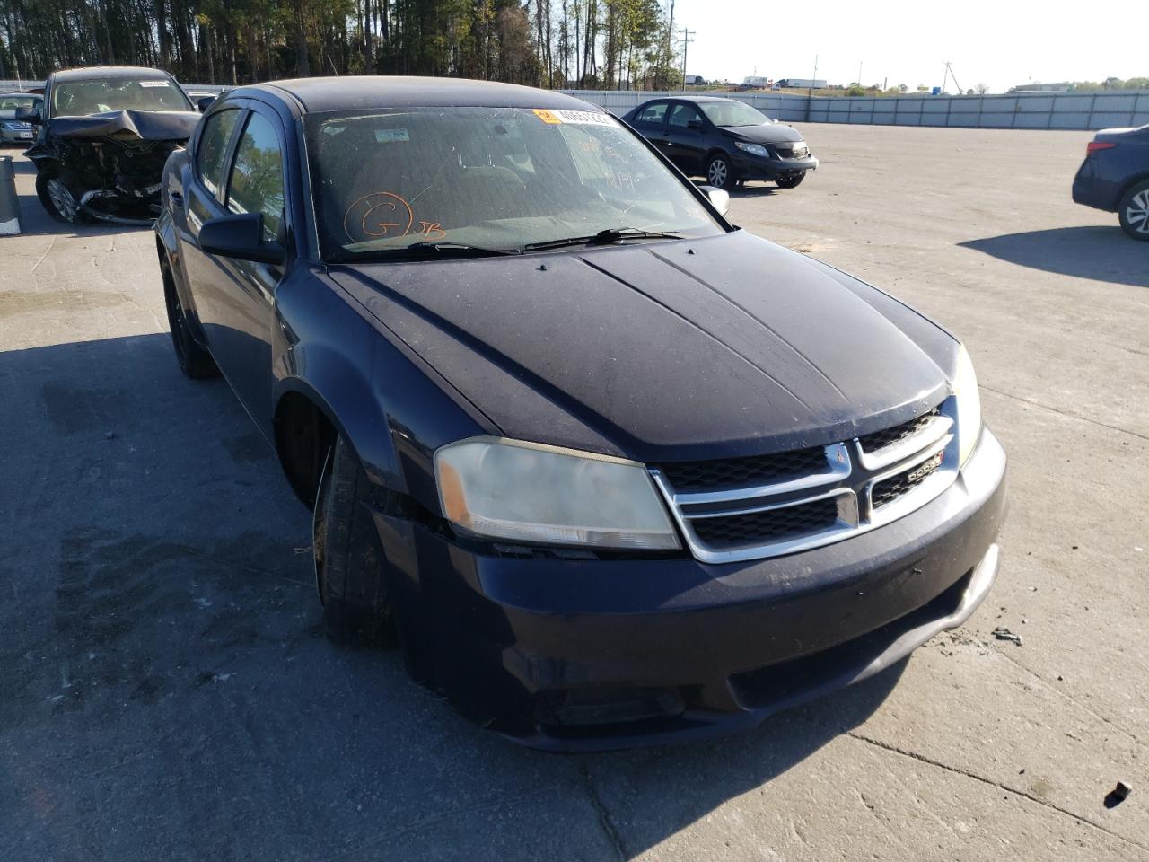 DODGE AVENGER SE 2012 with VIN 1C3CDZAB6CN232989 - Photo from auction