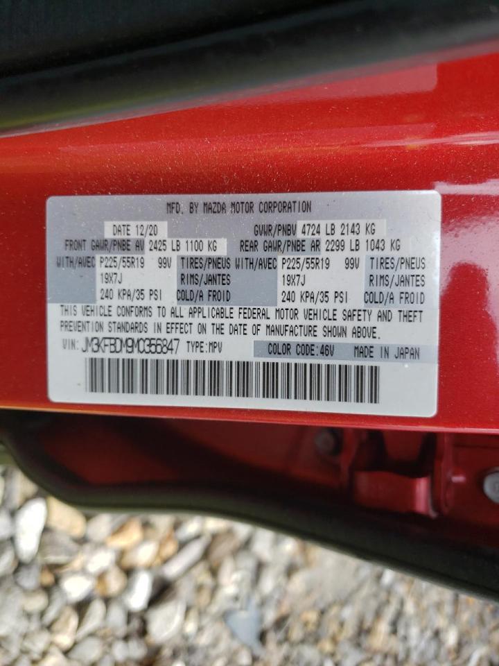 Photo 10 from auction – 2021 MAZDA CX-5 GRAND with VIN JM3KFBDM9M0356847
