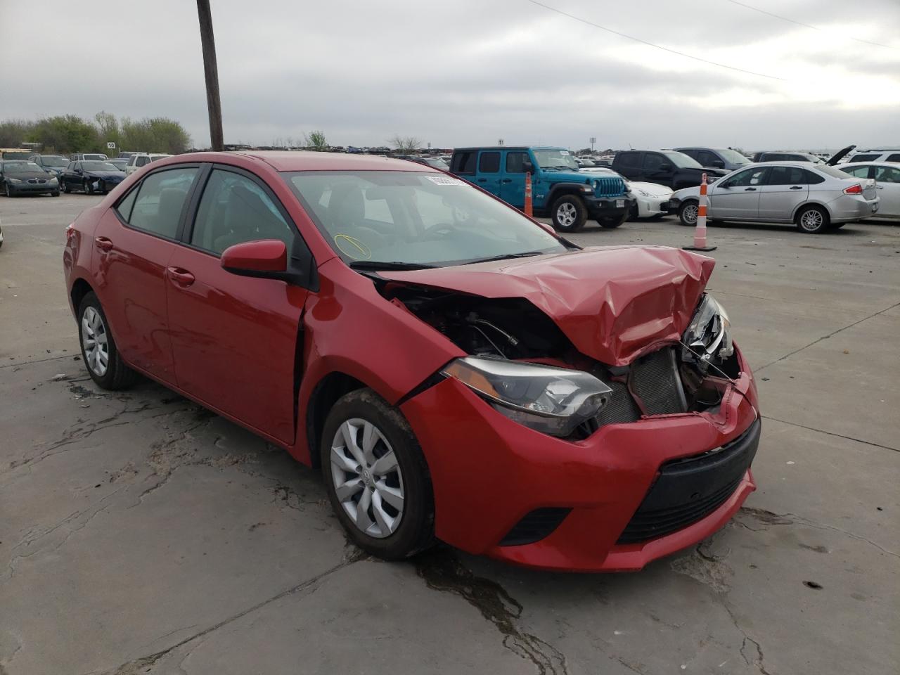 TOYOTA COROLLA L 2014 with VIN 5YFBURHE2EP122647 - Photo from auction
