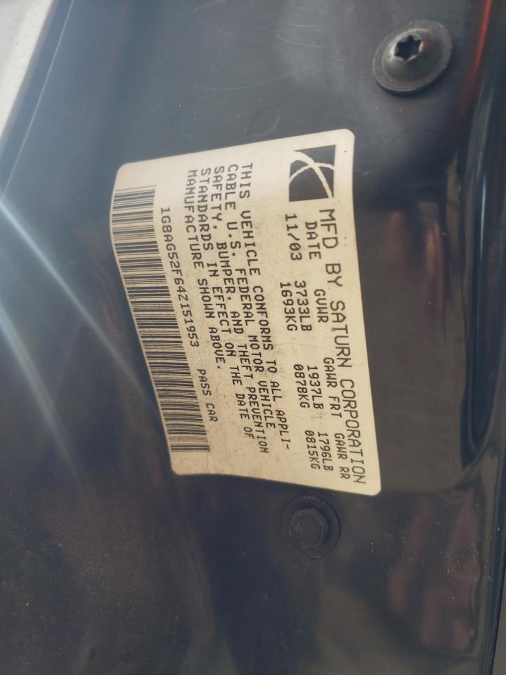 Photo 10 from auction – 2004 SATURN ION LEVEL with VIN 1G8AG52F64Z151953