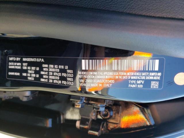 Photo 10 from auction – 2018 MASERATI LEVANTE with VIN ZN661XUA0JX283400