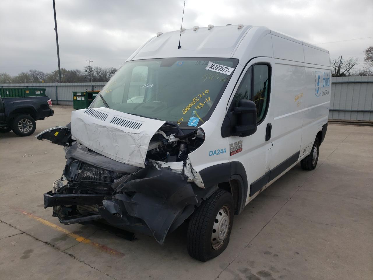 Photo 2 from auction – 2019 RAM PROMASTER with VIN 3C6TRVDG2KE563320