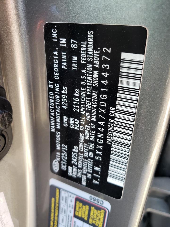 Photo 10 from auction – 2013 KIA OPTIMA EX with VIN 5XXGN4A7XDG144372