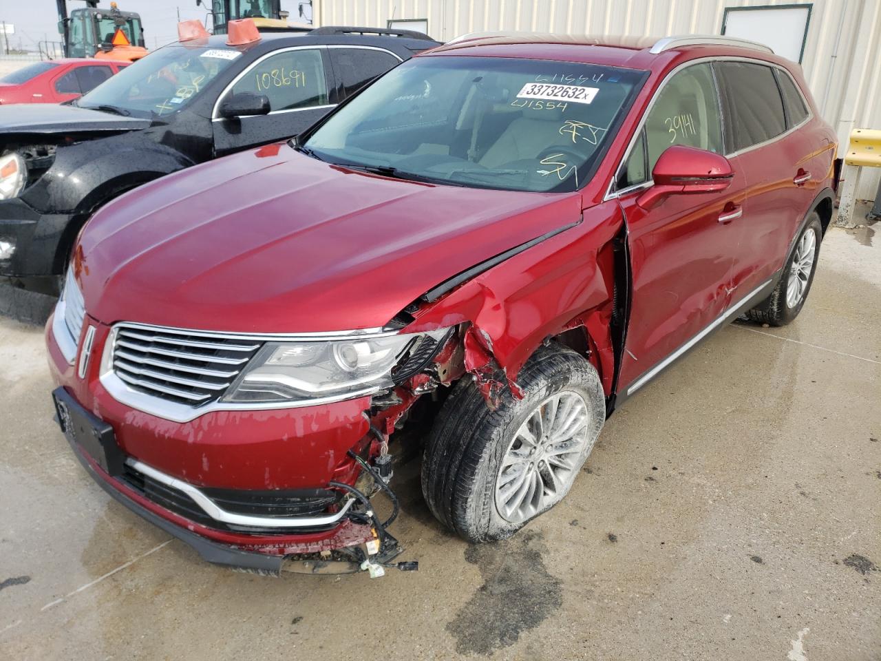 Photo 2 from auction – 2017 LINCOLN MKX SELECT with VIN 2LMPJ6KR1HBL11554