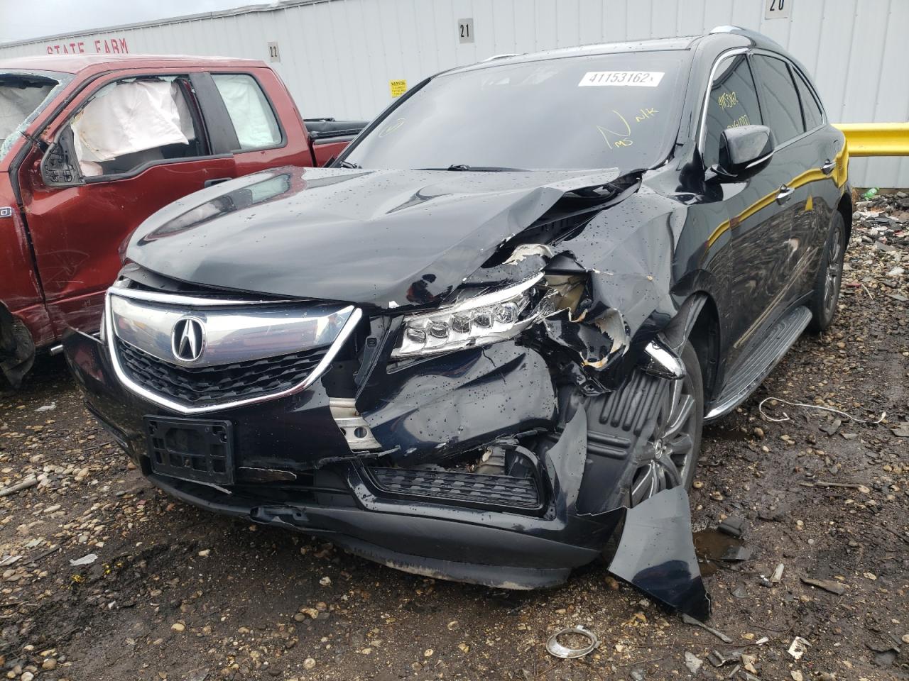Photo 2 from auction – 2016 ACURA MDX TECHNO with VIN 5FRYD4H49GB018285