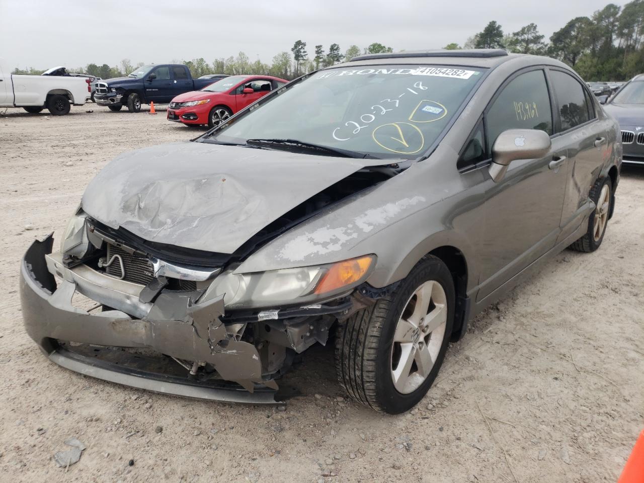 Photo 2 from auction – 2008 HONDA CIVIC EX with VIN 2HGFA16878H531859