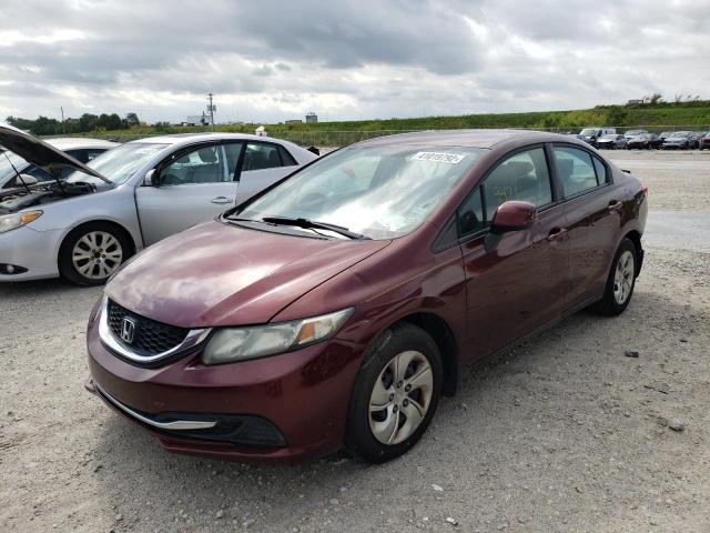 Photo 2 from auction – 2013 HONDA CIVIC LX with VIN 19XFB2F57DE009424