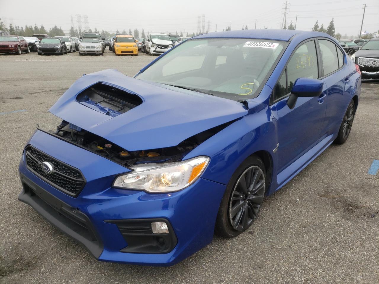 Photo 2 from auction – 2020 SUBARU WRX with VIN JF1VA1A67L9821792