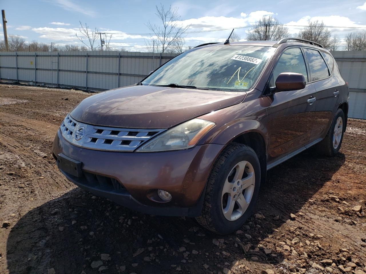 Photo 2 from auction – 2003 NISSAN MURANO with VIN JN8AZ08T93W100435