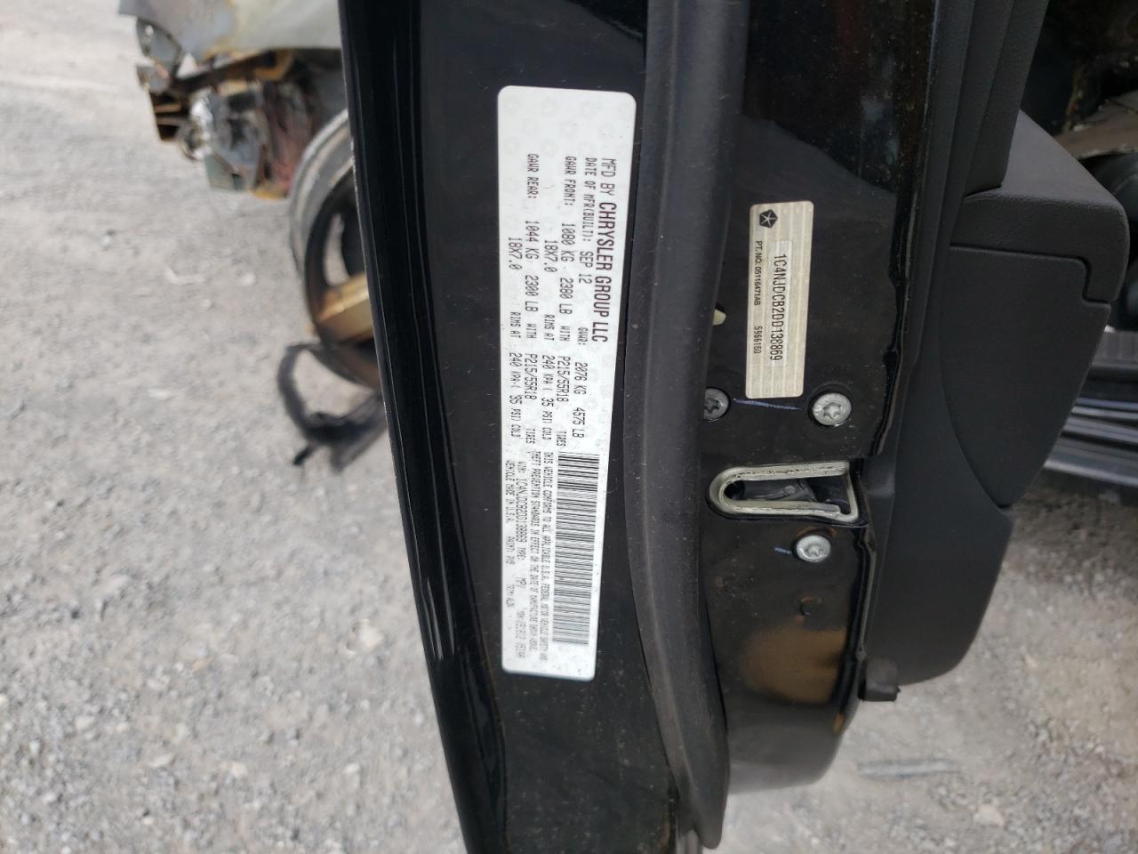 Photo 10 from auction – 2013 JEEP COMPASS LI with VIN 1C4NJDCB2DD138869