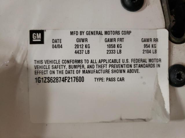 Photo 10 from auction – 2004 CHEVROLET MALIBU with VIN 1G1ZS62874F217600