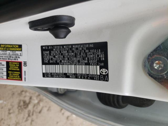 Photo 10 from auction – 2016 TOYOTA COROLLA L with VIN 5YFBURHE5GP564938