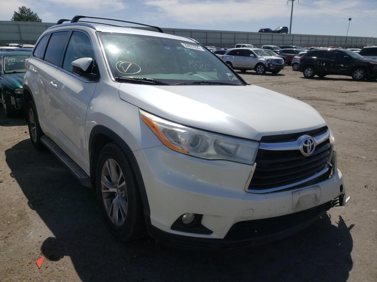 TOYOTA HIGHLANDER 2014 with VIN 5TDKKRFH0ES031404 - Photo from auction