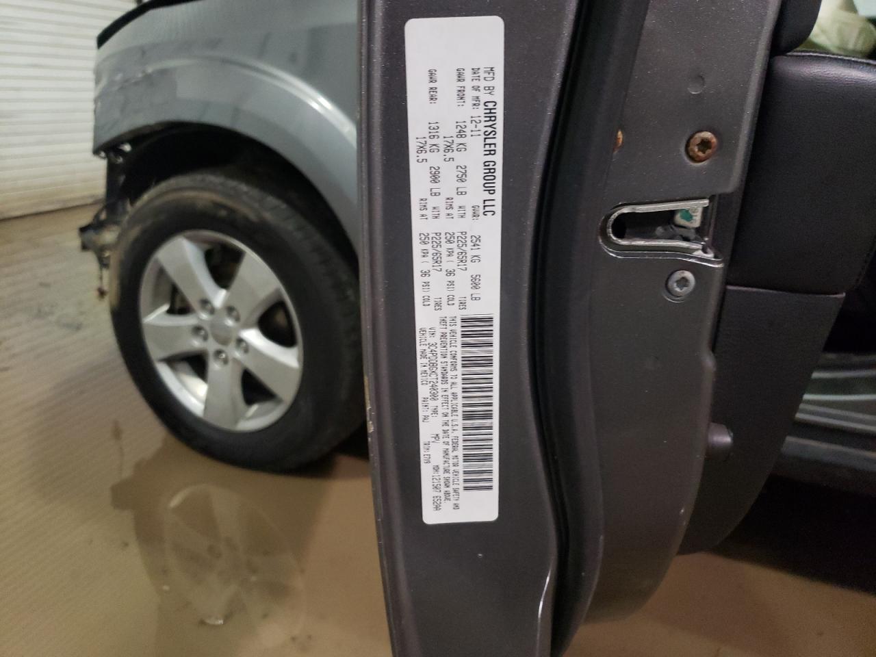 Photo 10 from auction – 2012 DODGE JOURNEY SX with VIN 3C4PDDBGXCT240300