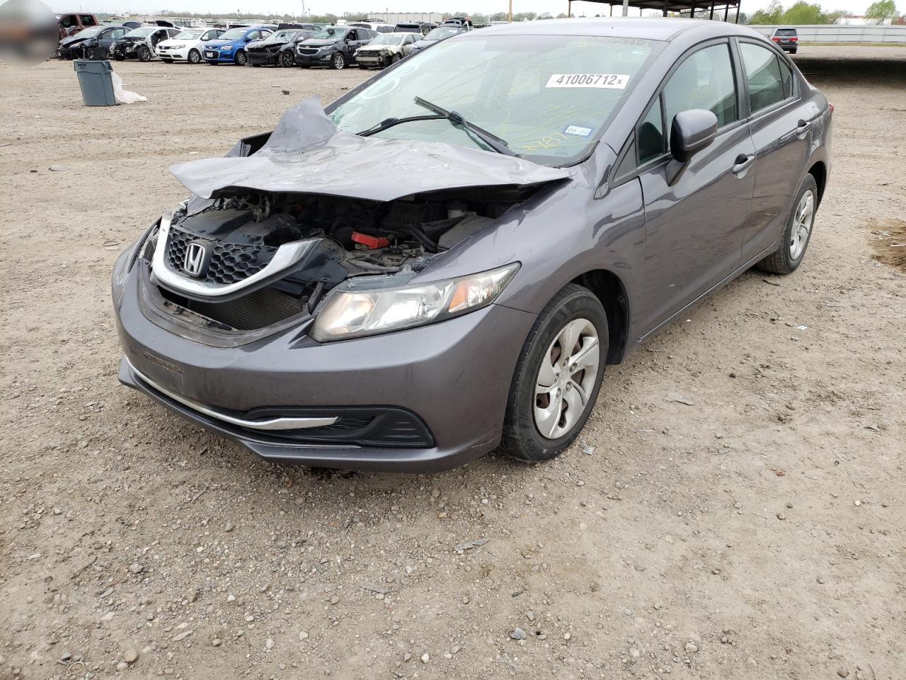 Photo 2 from auction – 2014 HONDA CIVIC LX with VIN 19XFB2F50EE063987