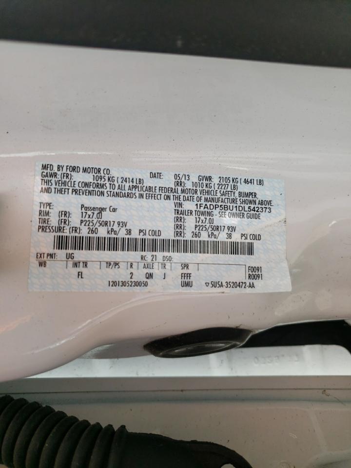 Photo 10 from auction – 2013 FORD C-MAX SEL with VIN 1FADP5BU1DL542373