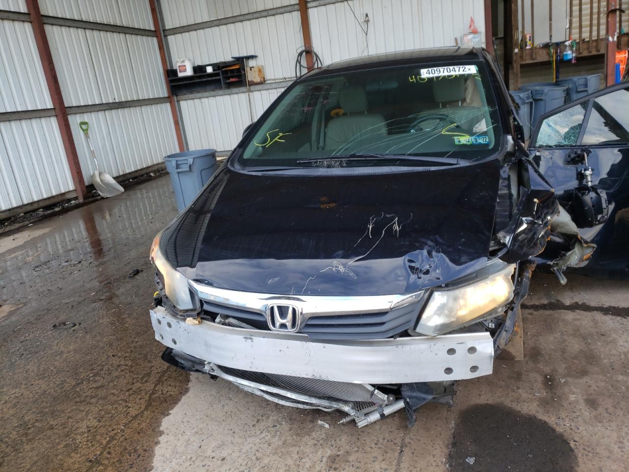 Photo 9 from auction – 2012 HONDA CIVIC EXL with VIN 19XFB2F9XCE325370